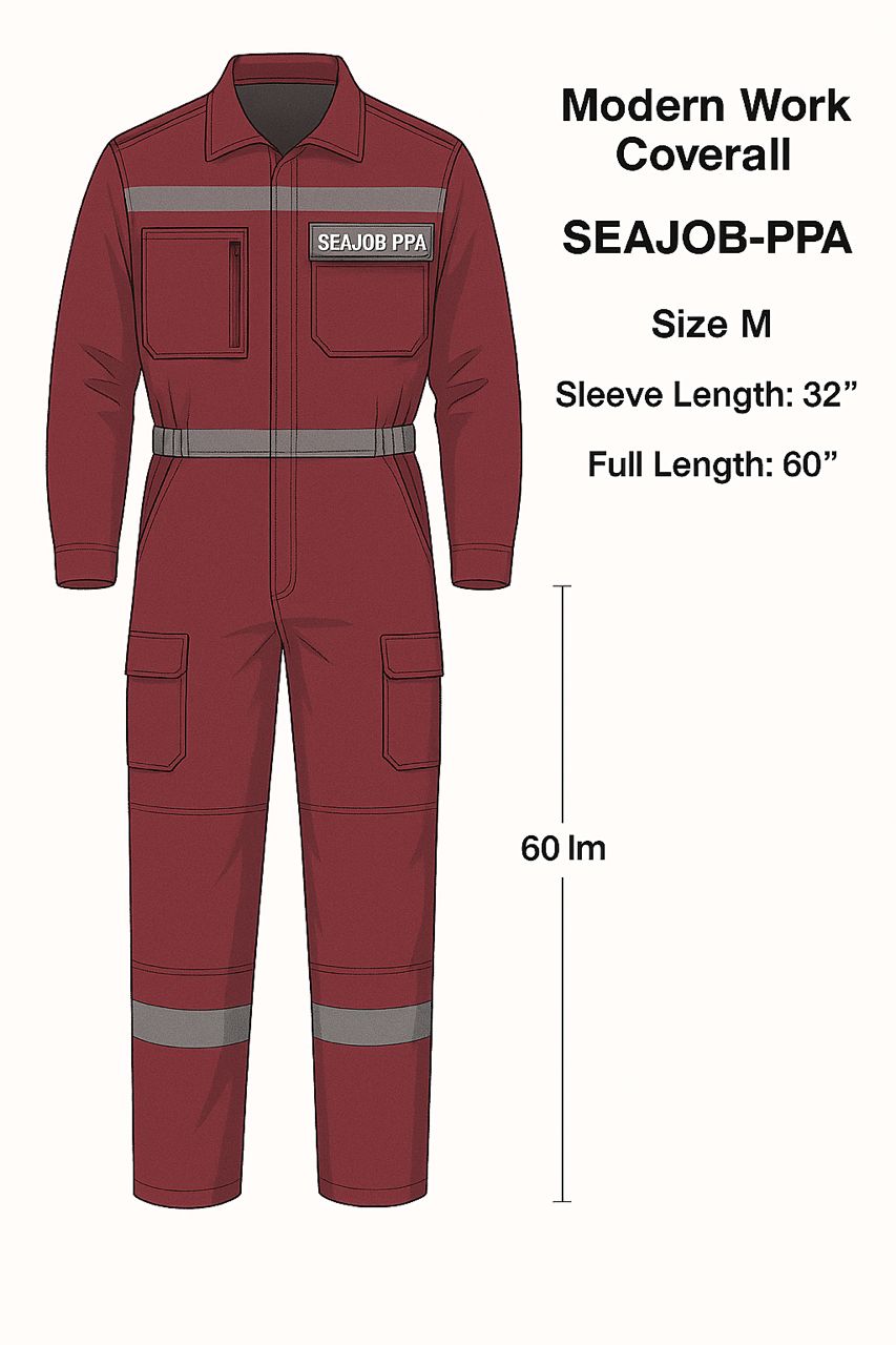 لباس کار یکسره مهندسی مدل SEAJOB-PPA