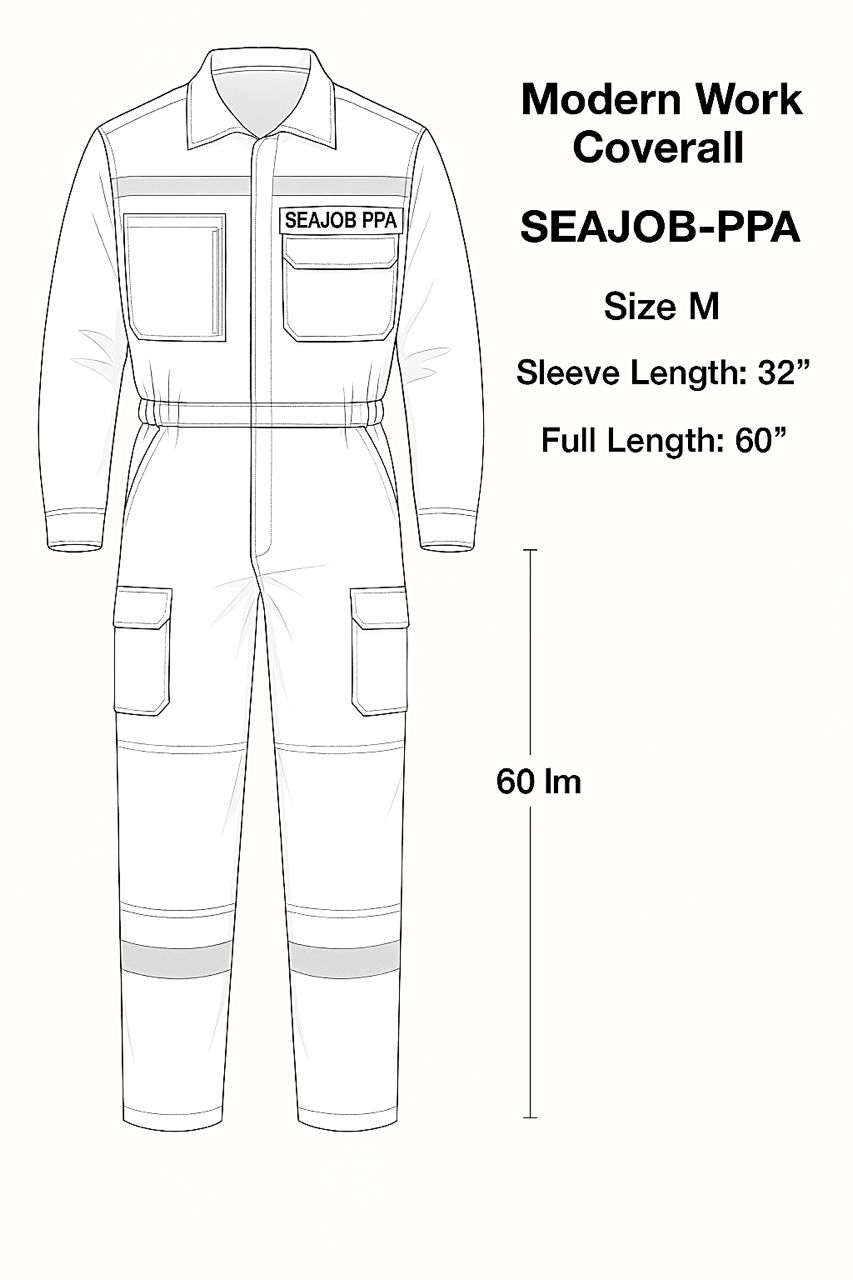 لباس کار یکسره مهندسی مدل SEAJOB-PPA 2